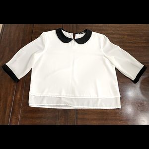 Off White Peter Pan collar blouse